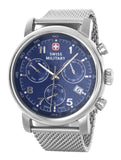 Swiss Military Blue Dial Stainless Steel Watch 1043.30