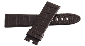 Montblanc Men's 22mm x 20mm Dark Brown Alligator Leather Watch Band Strap