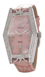 Aqua Master Lil' Kim Women's Pink Mop Leather Diamond Watch LK001D 0254