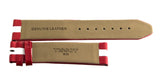 Tissot 21mm x 20mm Red & White Stripe Leather Band Strap