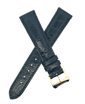 Raymond Weil 18mm x 16mm Black Alligator Leather Watch Strap Band