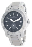 Baume & Mercier Mens Black Dial Stainless Steel Bracelet Watch 5273485