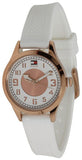 Tommy Hilfiger 1781114 White Dial Rubber Strap Women's Watch