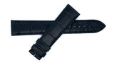 Montblanc Men's 19mm x 17mm Black Alligator Leather Watch Band FVB