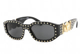 NEW Versace 0VE4361 Unisex Sunglasses Black Frame, Dark Grey Lenses, 53MM