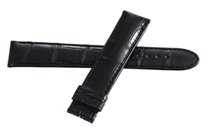 Montblanc Men's 19mm x 17mm Black Alligator Leather Watch Band FSH