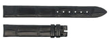PIAGET 12mm x 12mm Black Alligator Leather Women's Watch Band Strap FWD