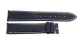 Montblanc Men's 20mm x 18mm Navy Blue Leather Watch Band Strap