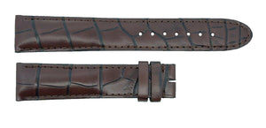 Montblanc Men's 19mm x 17mm Brown Alligator Leather Watch Band Strap FCH