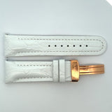 Joe Rodeo 24mm  Genuine Leather Watch Band Strap Gold Tone Buckle