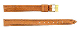 Revue Thommen 10mm Light Brown Leather Gold Buckle Watch Band Strap