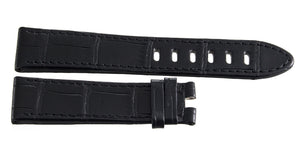 Montblanc Men's 20mm x 18mm Black Alligator Leather Watch Band Strap FSB