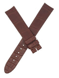 Montblanc 15mm x 13mm Brown Alligator Leather Watch Band Strap FBK