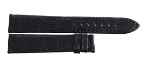 Montblanc Men's 19mm x 17mm Black Alligator Leather Watch Band FSE