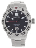 Nautica Dark Grey Dial Stainless Steel Bracelet Mens Quartz Watch N14600G 47mm