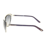 Tom Ford DARIA  Sunglasses Black&Blue Violet Frame Smoke FT321 32B 59-18 130