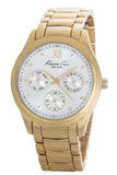 Kenneth Cole Silver Dial Gold-Tone Chronograph Ladies Watch 10029559