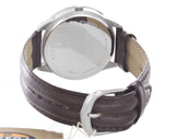 Fossil Off White Dial Brown Leather Watch Band Strap Watch ES3066