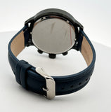 Armani Exchange AX1277 Black Dial Chronograph Leather Strap Men's Watch