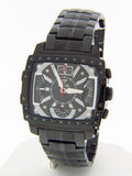 Aqua Master Men's W#329-4 Black Ion-Plated Stainless Steel Quartz Watch