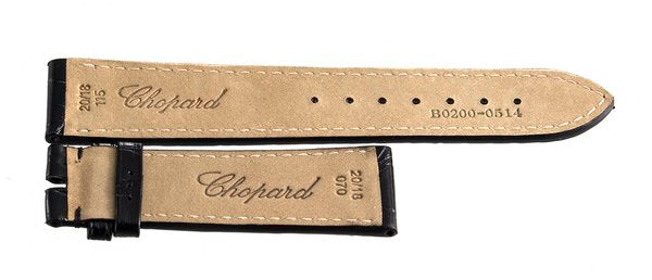 Chopard 20mm x 18mm Black Watch Band Strap 070 B0200-0514