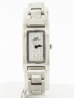 Anne Klein 10/3237 Women's  Rectangular Case Crystal Accented Dial Quartz Watch