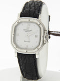 Raymond Weil Women's 9892 Parsifal Square Steel Case White Dial Leather Watch