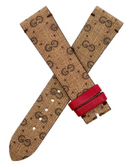 Gucci 20mm x 18mm Swiss Canvas Watch Strap Band