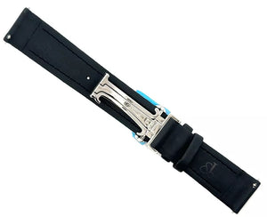 JACOB & CO 20mm Unisex Black Watch Band JC Buckle