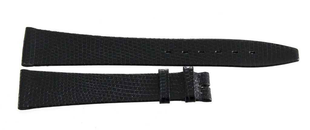 Girard Perregaux Women's 18mm x 14mm Black Lizard Leather Watch Band