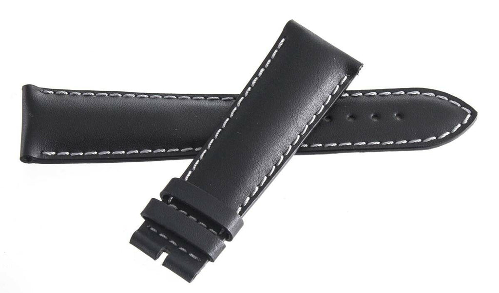 Tissot 22mm x 18mm Black Leather Watch Band Strap T600028731