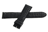 Montblanc Men's 20mm x 18mm Black Leather Watch Band Strap FXE