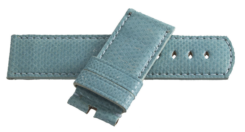 LOCMAN Men's 24mm x 24mm Turquoise Lizard Leather Watch Band