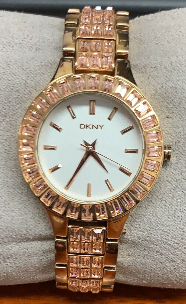 DKNY Rose Gold-tone Crystal Ladies Watch NY8441