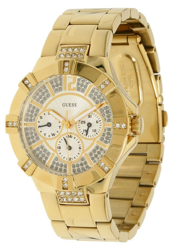 GUESS Women's Dazzling Sporty Multi-function Gold-Tone Watch U13576L1