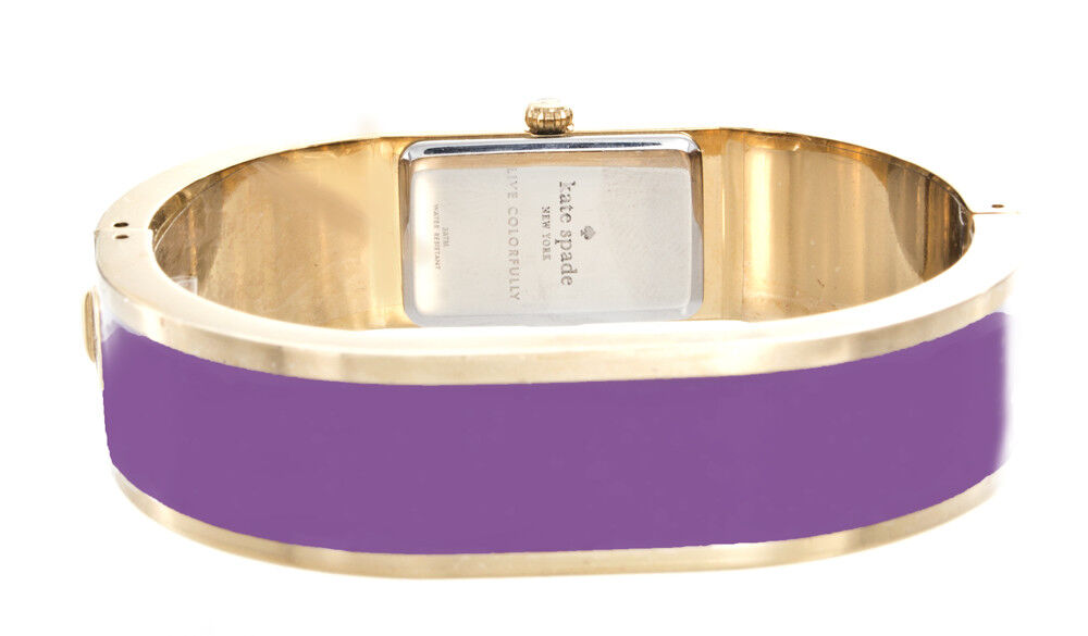 Kate Spade New York Women's Carousel Bangle Purple & Gold Watch 1YRU0114