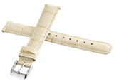 Invicta Women's 16mm x 14mm Beige Leather Watch Silver Buckle Band