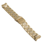 22mm Aqua Master Mens Gold Tone Stainless Steel Watch Band Bracelet W#96