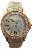 Anne Klein AK/1104 Gold Tone Dial Gold Tone Acrylic Bracelet Women's Watch