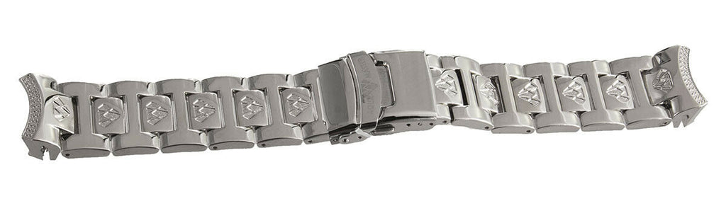 22mm Aqua Master Stainless Steel Men's Watch Bracelet W#96