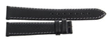 Tissot 18mm x 16mm Black Leather Watch Band Strap