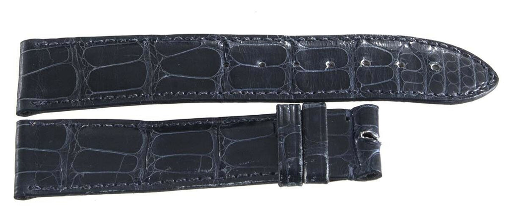 Cartier Paris 19mm x 18mm Dark Blue Leather Watch Band