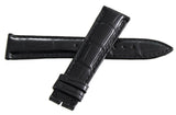 Ulysse Nardin 19mm x 16mm Black Leather Watch Band 3F07