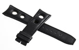 Raymond Weil Mens 22mm Black Leather Watch Band Strap W/ Holes