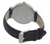 Kate Spade White Mother of Pearl Dial Black Leather Band Watch 0848