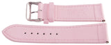 Invicta 24mm Women's Pink Leather Watch Band Strap Silver Pin Buckle