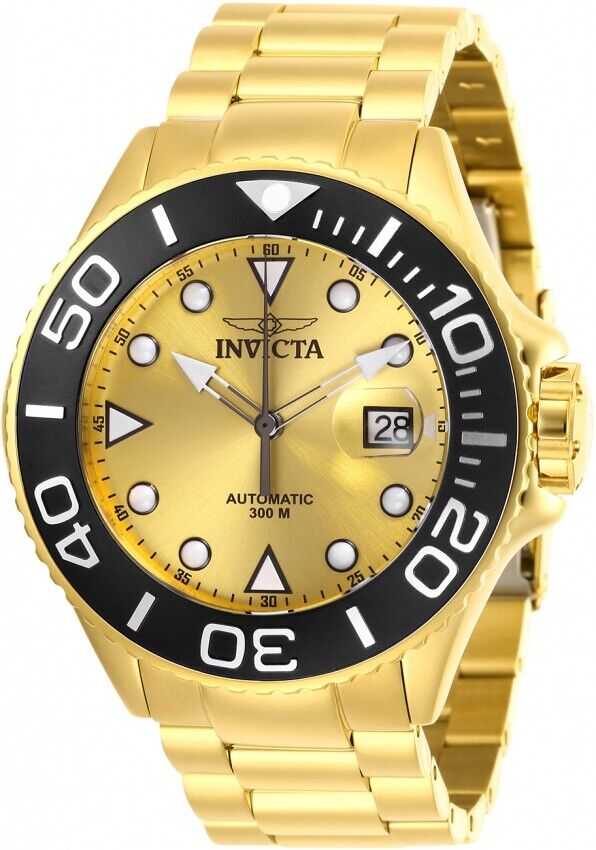 Invicta 28760 Pro Diver Gold Dial Gold Tone Stainless Automatic Men's Watch