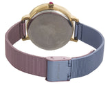 Betsey Johnson Blue & Gold Dial Gold Case Stainless Steel Watch 231341BLU