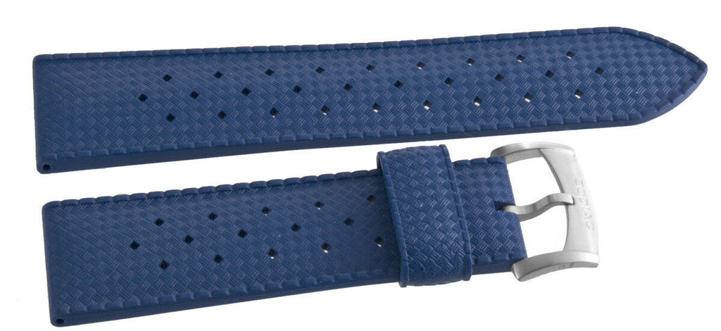 Zodiac Men's 22mm Blue Rubber Watch Strap Band Bracelet ZO2316