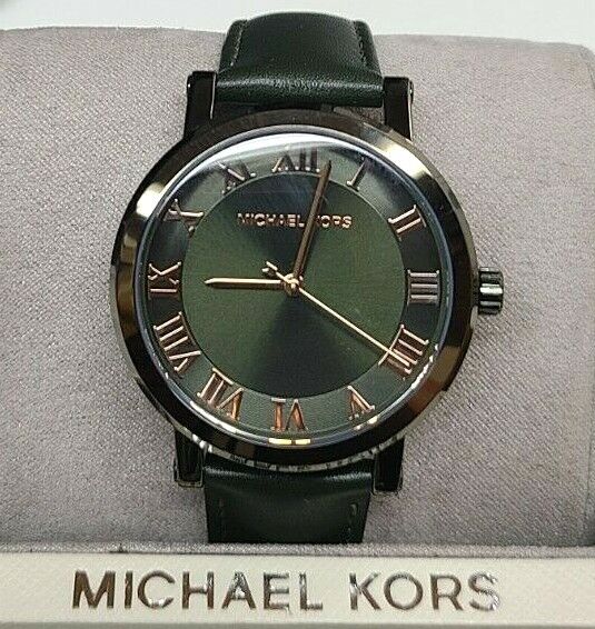 Michael Kors MK2701 Norie Olive Dial Olive Leather Strap Women's Watch